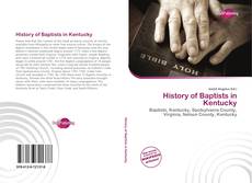 Buchcover von History of Baptists in Kentucky