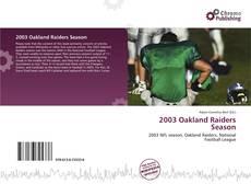 2003 Oakland Raiders Season kitap kapağı