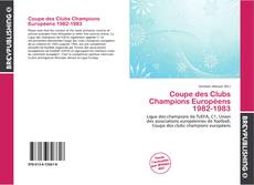 Coupe des Clubs Champions Européens 1982-1983的封面