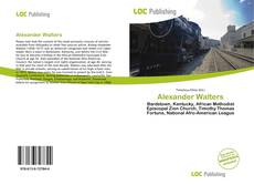 Capa do livro de Alexander Walters 