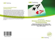 Capa do livro de Crown Australian Poker Championship 