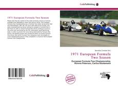 Bookcover of 1971 European Formula Two Season