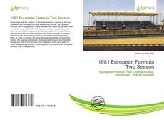 Copertina di 1981 European Formula Two Season