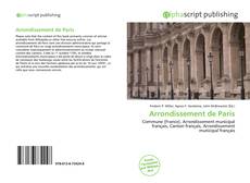 Arrondissement de Paris kitap kapağı