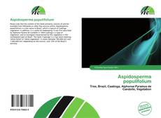 Aspidosperma populifolium的封面