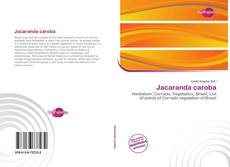 Bookcover of Jacaranda caroba