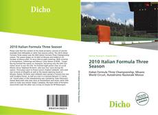 Bookcover of 2010 Italian Formula Three Season