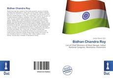 Capa do livro de Bidhan Chandra Roy 