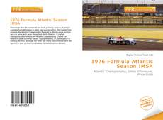 1976 Formula Atlantic Season IMSA kitap kapağı