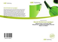 Bookcover of David Anderson (judge)