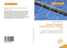 Italian Football Championship 1919–20 kitap kapağı