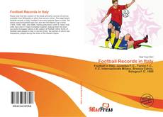 Bookcover of Football Records in Italy