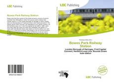 Portada del libro de Bowes Park Railway Station