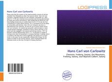 Bookcover of Hans Carl von Carlowitz