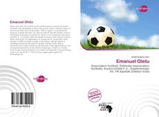 Portada del libro de Emanuel Oletu