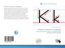 Bookcover of Context-sensitive Language