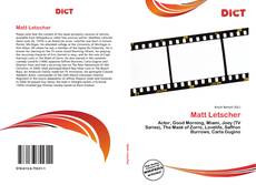 Bookcover of Matt Letscher