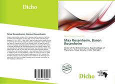 Bookcover of Max Rosenheim, Baron Rosenheim