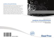 Capa do livro de Justicia chrysotrichoma 