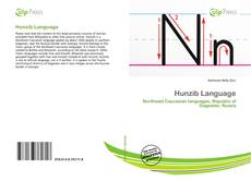 Bookcover of Hunzib Language