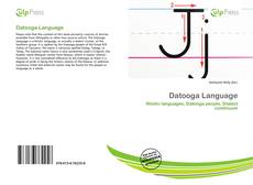 Bookcover of Datooga Language