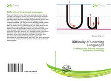 Bookcover of Difficulty of Learning Languages