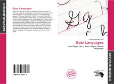 Buchcover von Bozo Languages