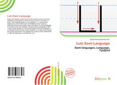 Portada del libro de Lule Sami Language