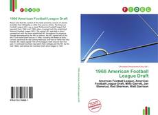 Bookcover of 1966 American Football League Draft