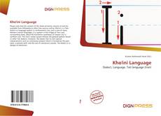 Bookcover of Kho'ini Language