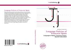 Обложка Language Policies of Francoist Spain