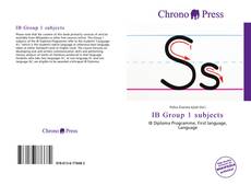 Bookcover of IB Group 1 subjects