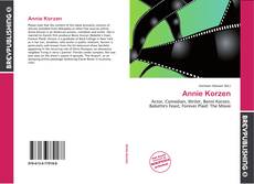 Annie Korzen kitap kapağı