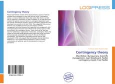 Capa do livro de Contingency theory 