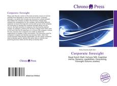 Capa do livro de Corporate foresight 