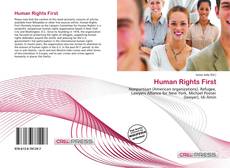 Copertina di Human Rights First