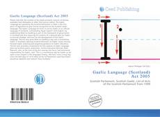 Portada del libro de Gaelic Language (Scotland) Act 2005