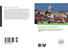 Portada del libro de Martyrius of Antioch