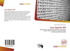 Couverture de Java Speech API