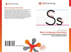 Buchcover von Mara Language (Australia)