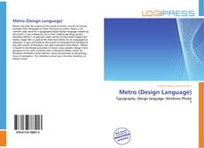 Bookcover of Metro (Design Language)