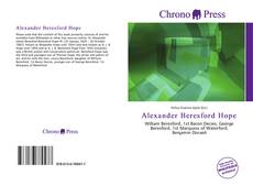 Capa do livro de Alexander Beresford Hope 