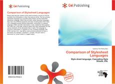 Couverture de Comparison of Stylesheet Languages