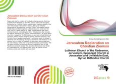 Copertina di Jerusalem Declaration on Christian Zionism