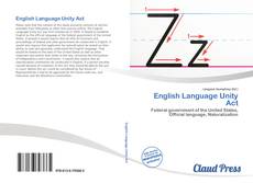 Bookcover of English Language Unity Act