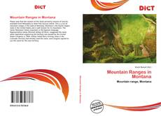 Bookcover of Mountain Ranges in Montana