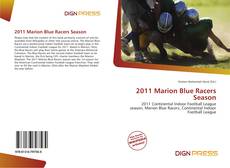 2011 Marion Blue Racers Season kitap kapağı