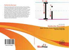 Copertina di Hutterite German
