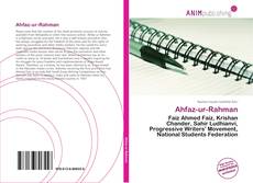 Portada del libro de Ahfaz-ur-Rahman