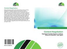 Buchcover von Content Negotiation